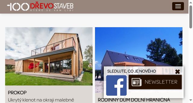 Screenshot of 100drevostaveb.cz