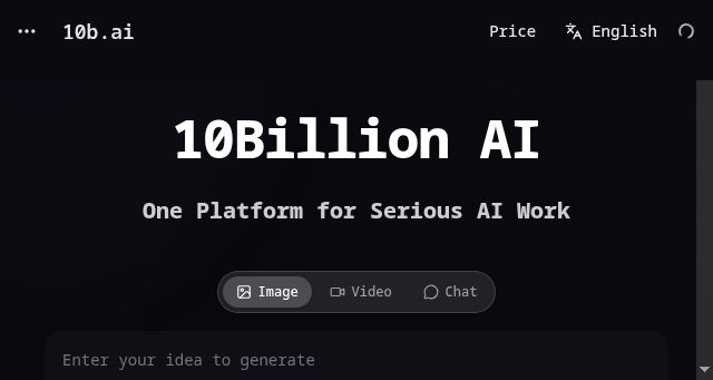 Screenshot of 10b.ai