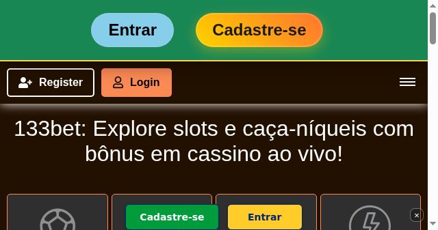 Screenshot of 133bet-login.com