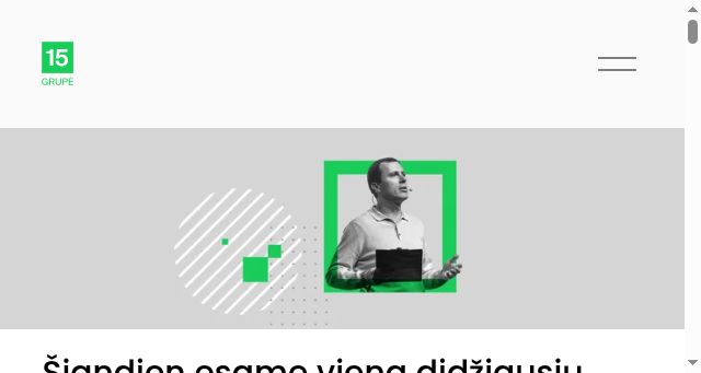 Screenshot of 15mingrupe.lt