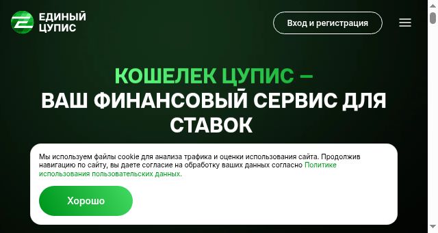 Screenshot of 1cupis.ru