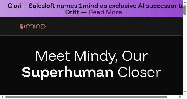 Screenshot of 1mind.com