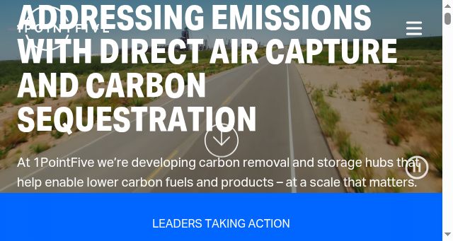 Screenshot of 1pointfive.com