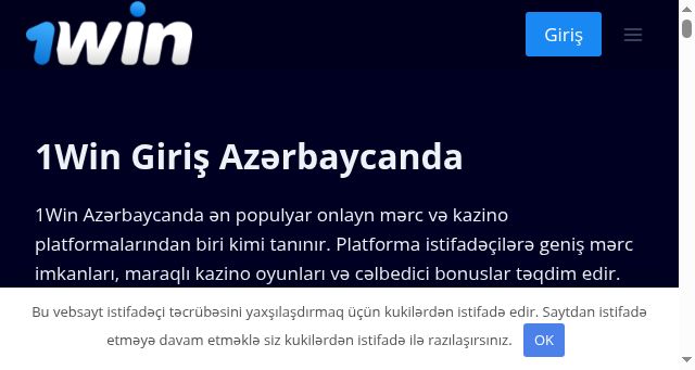 Screenshot of 1win-giris-az.com