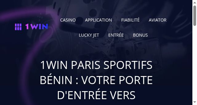 Screenshot of 1win1.bj