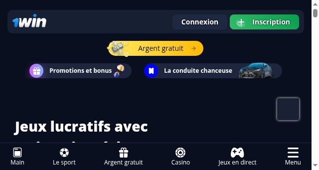 Screenshot of 1winbetci.com