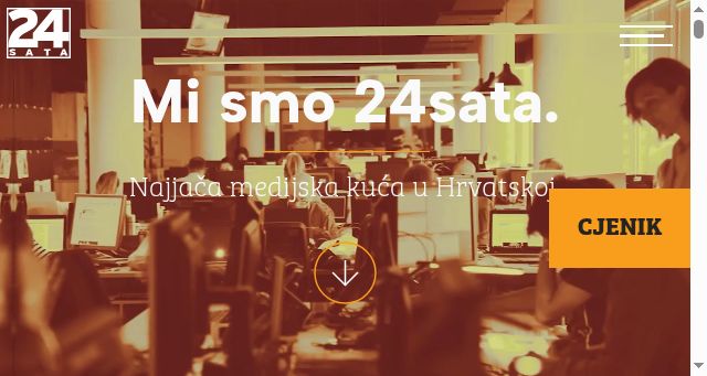 Screenshot of 24sata.biz