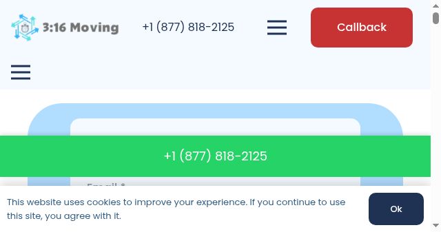 Screenshot of 316moving.com