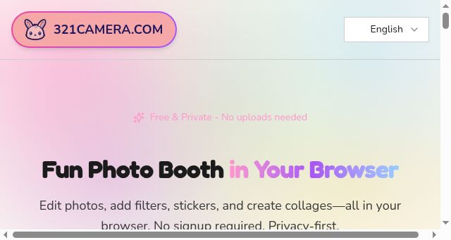 Screenshot of 321camera.com