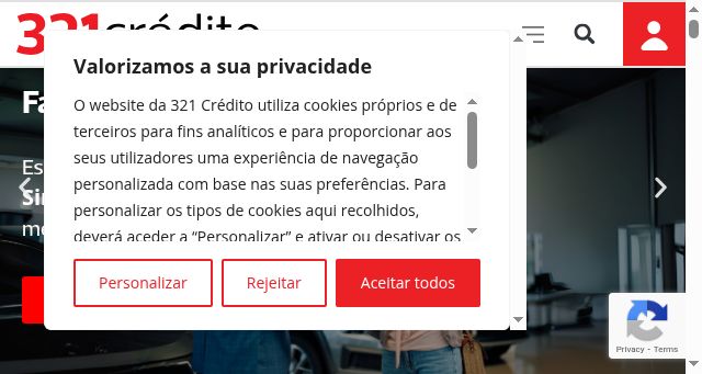 Screenshot of 321credito.pt