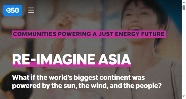Screenshot of 350asia.org