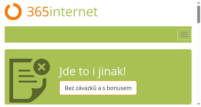 Screenshot of 365internet.cz