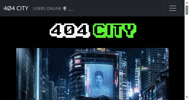Screenshot of 404.city