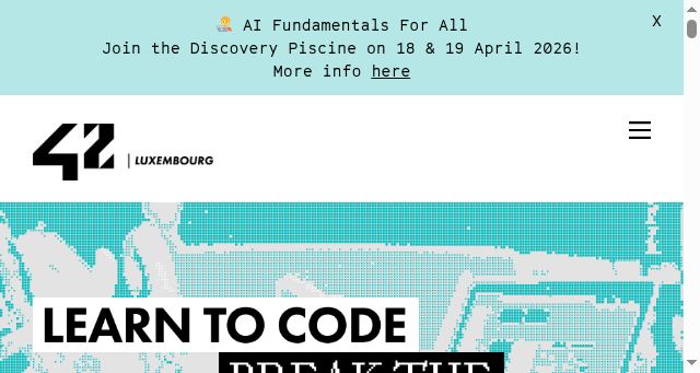 Screenshot of 42luxembourg.lu