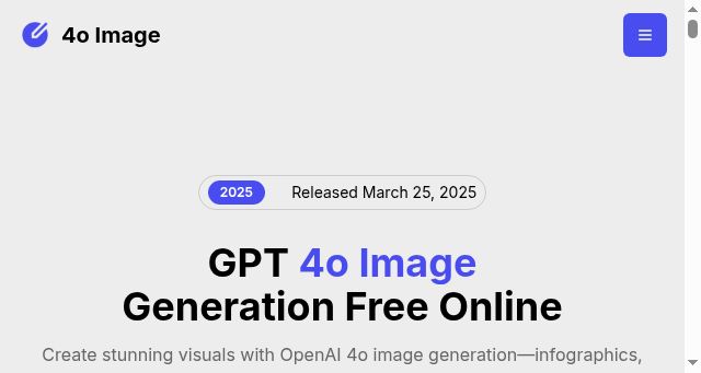 Screenshot of 4oimage.org