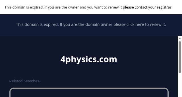 Screenshot of 4physics.com