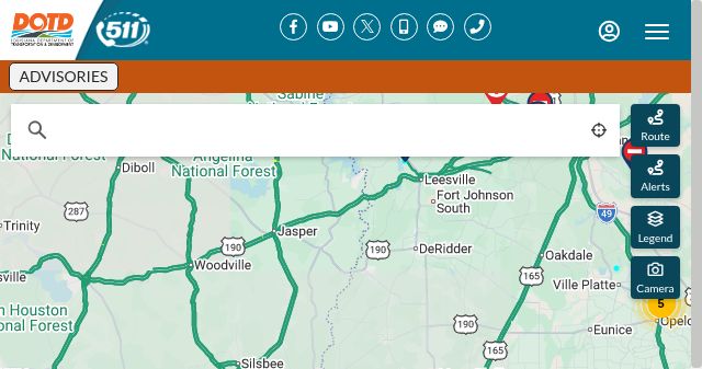 Screenshot of 511la.org