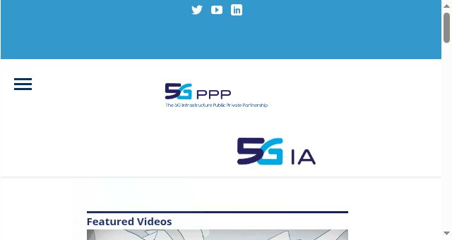 Screenshot of 5g-ppp.eu