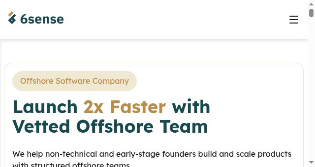 Screenshot of 6sensehq.com