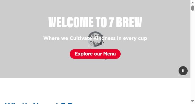 Screenshot of 7brew.com