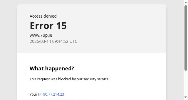 Screenshot of 7up.ie