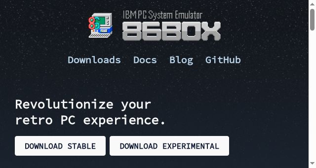 Screenshot of 86box.net