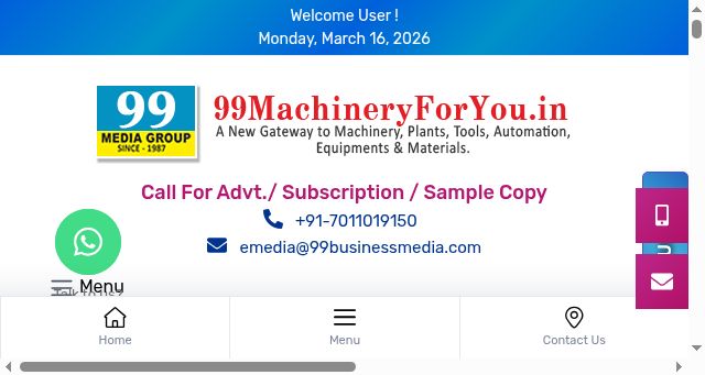 Screenshot of 99machineryforyou.in