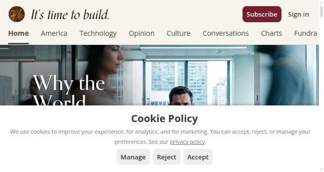 Screenshot of a16z.news