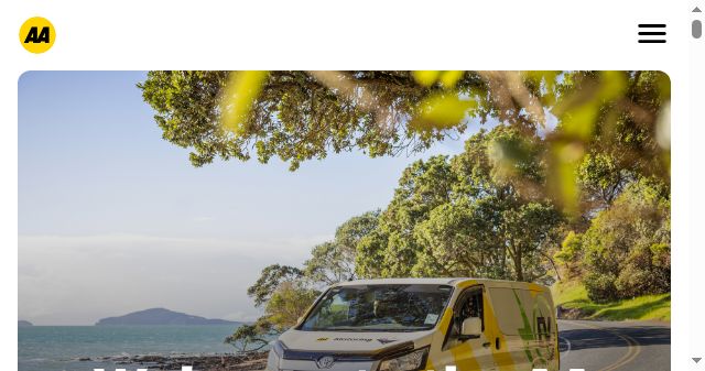 Screenshot of aa.co.nz