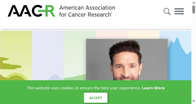 Screenshot of aacr.org