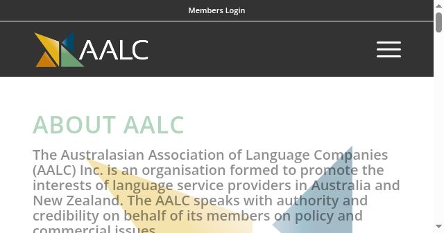 Screenshot of aalc.org.nz