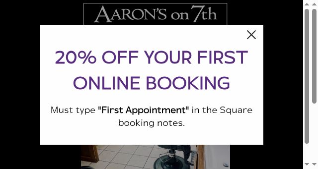 Screenshot of aaronson7th.com