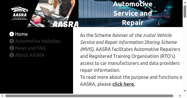 Screenshot of aasra.com.au