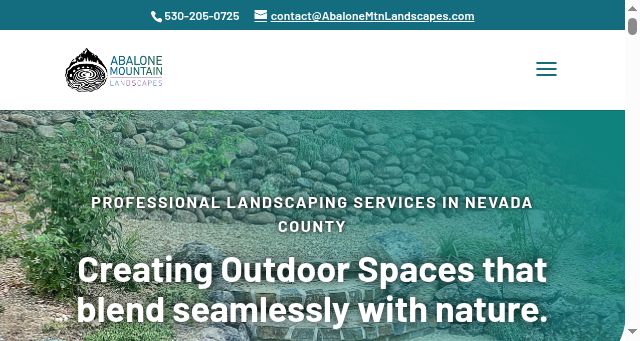 Screenshot of abalonemtnlandscapes.com