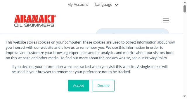 Screenshot of abanaki.com