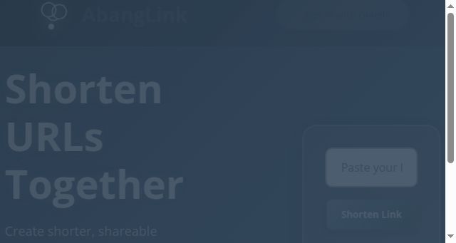 Screenshot of abang.link