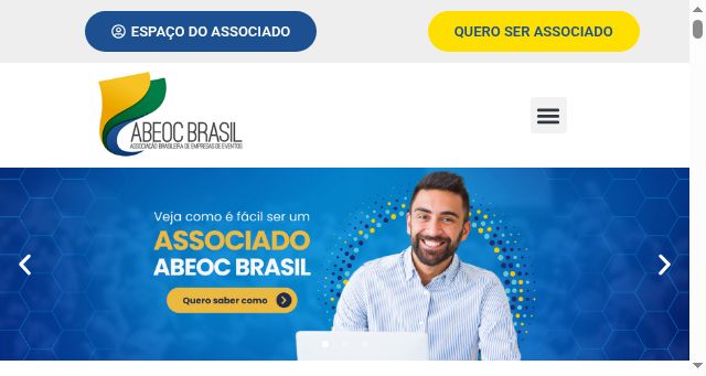 Screenshot of abeoc.org.br