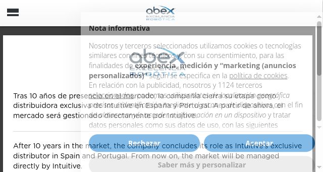 Screenshot of abexsl.es