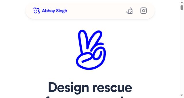 Screenshot of abhaysingh.in