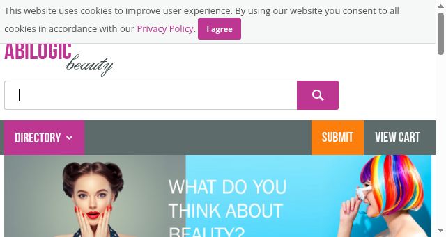 Screenshot of abilogic-beauty.com