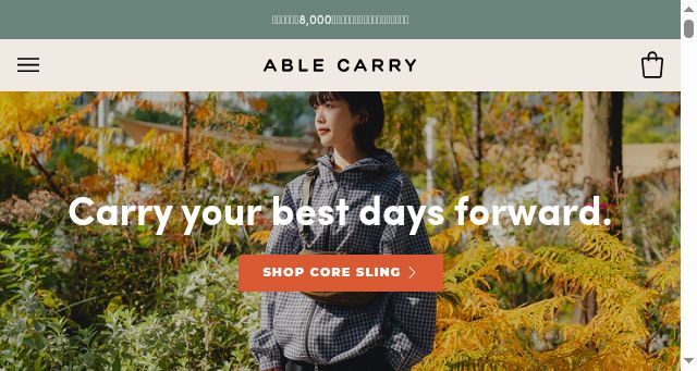 Screenshot of ablecarry.jp