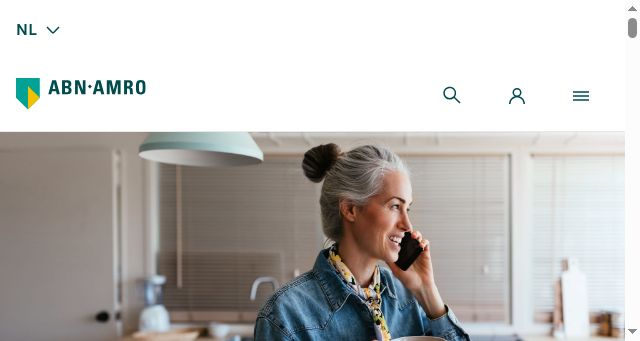 Screenshot of abnamro.com