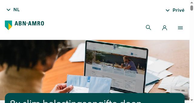 Screenshot of abnamro.nl
