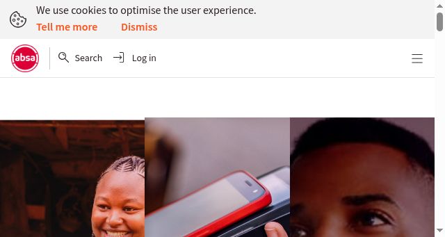 Screenshot of absa.co.zm