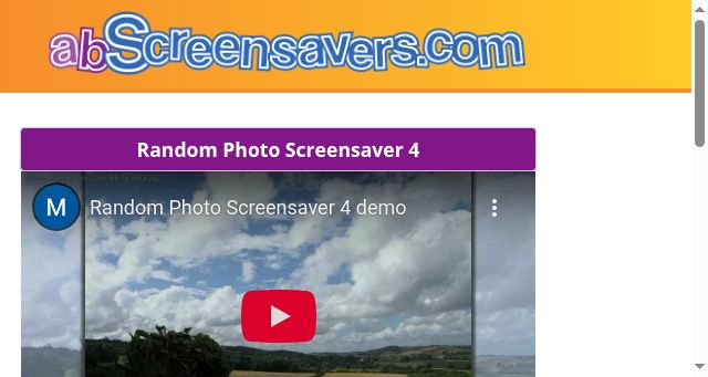 Screenshot of abscreensavers.com