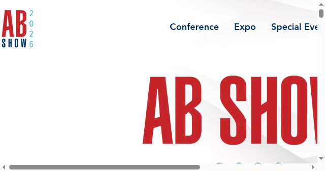 Screenshot of abshow.com