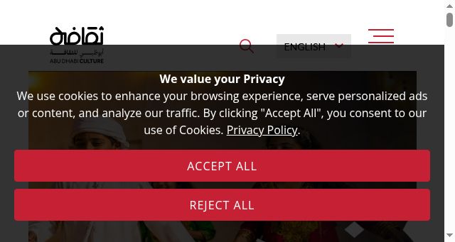 Screenshot of abudhabiculture.ae