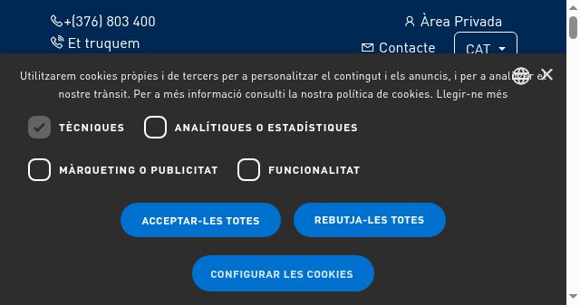 Screenshot of aca.ad