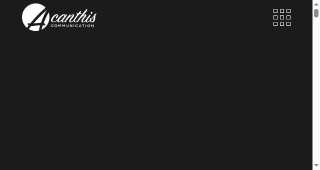 Screenshot of acanthis-communication.ch