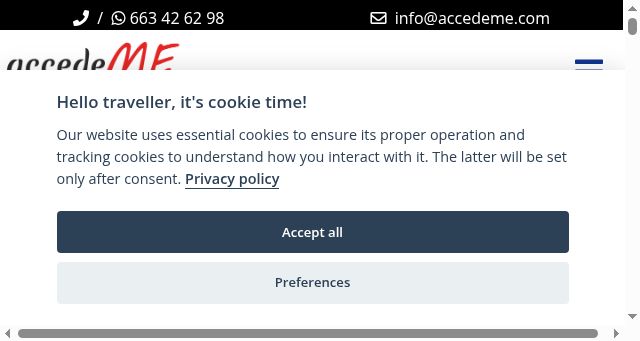 Screenshot of accedeme.com